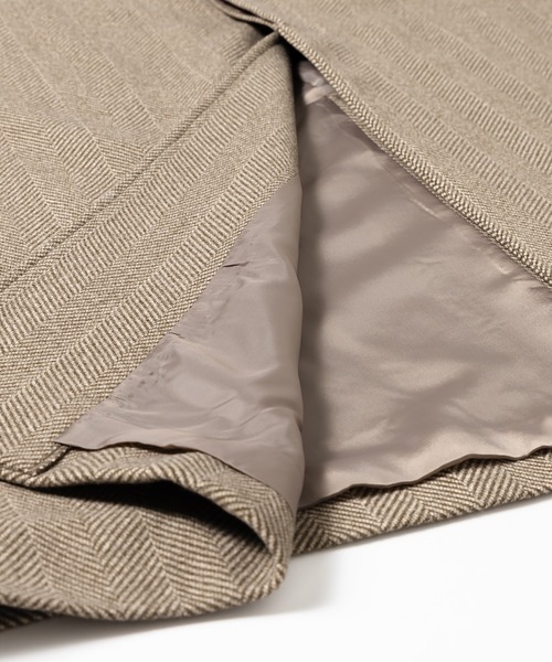 MUHET（ミュエータ）の「ヘリンボンステンカラーコート（ステンカラーコート・レディース・ブラウン/チャコールグレー・MEDIUM/X-LARGE）」の22枚目の写真