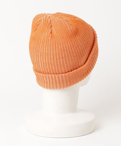 Figments（フィグメンツ）の「リブニットキャップ（ニットキャップ/ビーニー・レディース・ブラック/オレンジ/ブルー・FREE）」の4枚目の写真