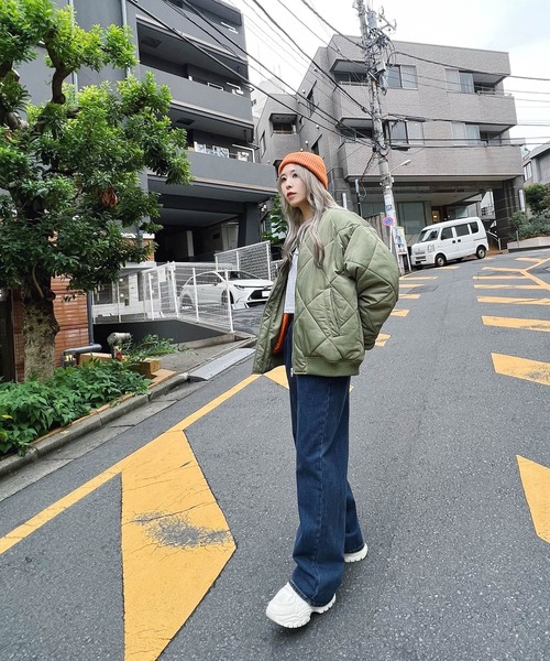 Figments（フィグメンツ）の「リブニットキャップ（ニットキャップ/ビーニー・レディース・ブラック/オレンジ/ブルー・FREE）」の10枚目の写真