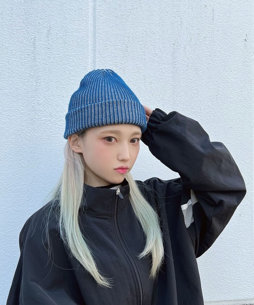Figments（フィグメンツ）の「リブニットキャップ（ニットキャップ/ビーニー・レディース・ブラック/オレンジ/ブルー・FREE）」の12枚目の写真