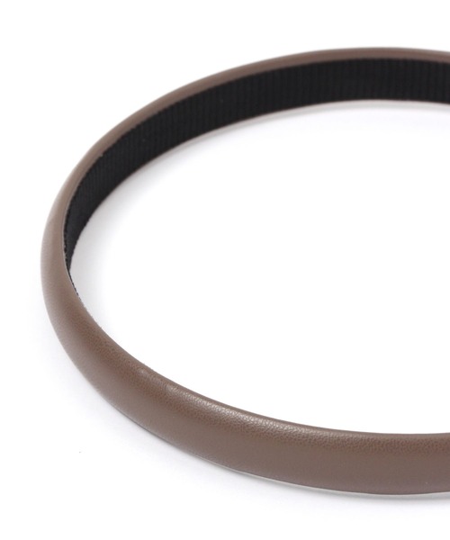 LEPSIM（レプシィム）の「フェイクレザーカチューシャ　170781（カチューシャ・レディース・ブラック/ブラウン/グリーン・ONE SIZE）」の10枚目の写真