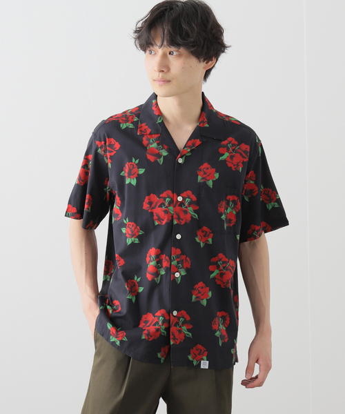 BEDWIN（ベドウィン）の「【BEDWIN / ベドウィン】S/S OPEN COLLAR ALOHA SHIRT/1670（シャツ/ブラウス・メンズ・チャコールグレー/ブラック/サックスブルー・2/3）」の2枚目の写真