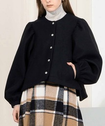 カットメルトンボリュームスリーブジャケット