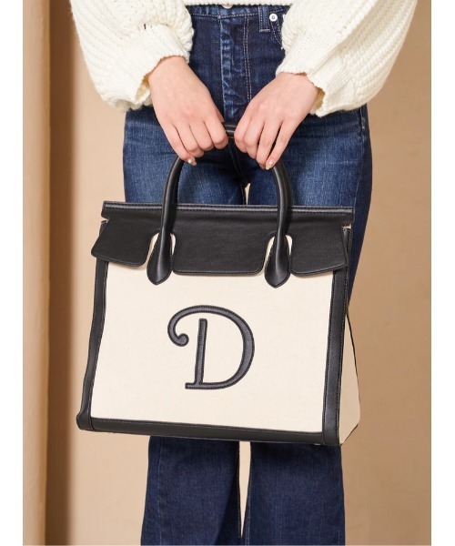 Darich（ダーリッチ）の「Dモチーフトートバッグ（トートバッグ・レディース・キャメル/ピンクベージュ/アイボリー/ブラック・FREE）」の8枚目の写真