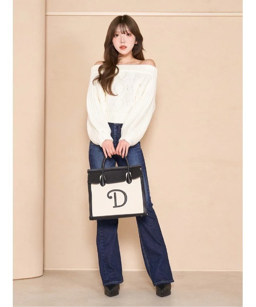 Darich（ダーリッチ）の「Dモチーフトートバッグ（トートバッグ・レディース・キャメル/ピンクベージュ/アイボリー/ブラック・FREE）」の14枚目の写真