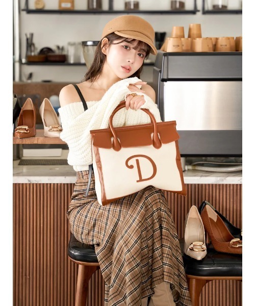Darich（ダーリッチ）の「Dモチーフトートバッグ（トートバッグ・レディース・キャメル/ピンクベージュ/アイボリー/ブラック・FREE）」の18枚目の写真