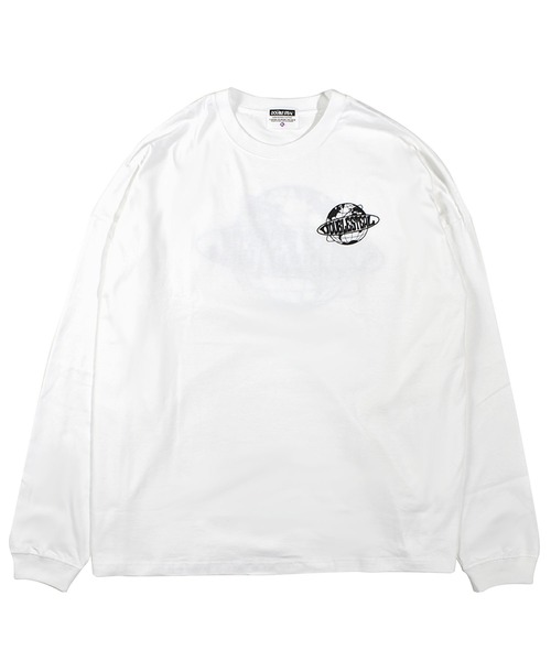 DOUBLE STEAL(ダブルスティール)の「WORLD LOGO 長袖Tシャツ(Tシャツ/カットソー・メンズ・ライトグレー/ライトパープル/ホワイト/ブラック・LARGE/X-LARGE/MEDIUM)」の5枚目の写真