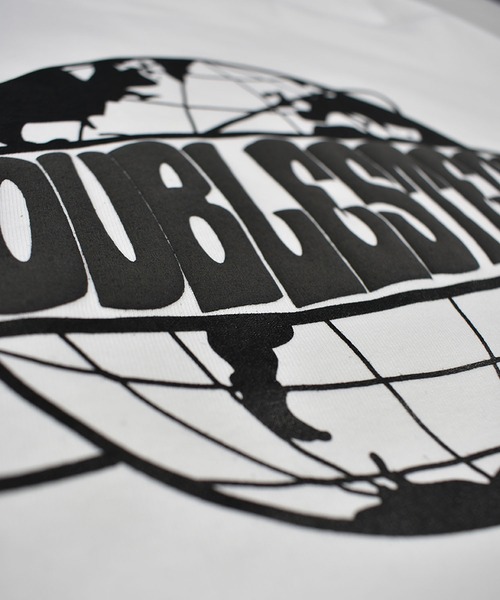 DOUBLE STEAL(ダブルスティール)の「WORLD LOGO 長袖Tシャツ(Tシャツ/カットソー・メンズ・ライトグレー/ライトパープル/ホワイト/ブラック・LARGE/X-LARGE/MEDIUM)」の8枚目の写真