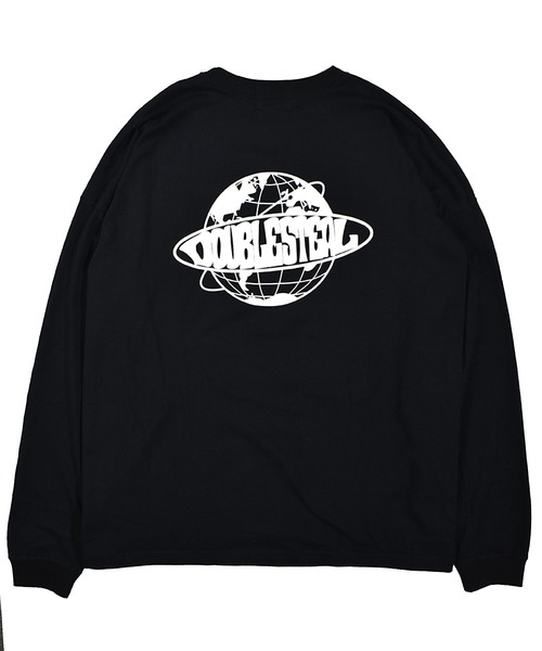 DOUBLE STEAL(ダブルスティール)の「WORLD LOGO 長袖Tシャツ(Tシャツ/カットソー・メンズ・ライトグレー/ライトパープル/ホワイト/ブラック・LARGE/X-LARGE/MEDIUM)」の9枚目の写真