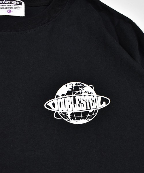 DOUBLE STEAL(ダブルスティール)の「WORLD LOGO 長袖Tシャツ(Tシャツ/カットソー・メンズ・ライトグレー/ライトパープル/ホワイト/ブラック・LARGE/X-LARGE/MEDIUM)」の11枚目の写真