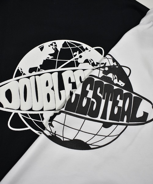 DOUBLE STEAL(ダブルスティール)の「WORLD LOGO 長袖Tシャツ(Tシャツ/カットソー・メンズ・ライトグレー/ライトパープル/ホワイト/ブラック・LARGE/X-LARGE/MEDIUM)」の13枚目の写真