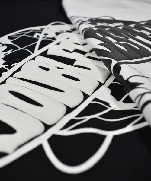 DOUBLE STEAL(ダブルスティール)の「WORLD LOGO 長袖Tシャツ(Tシャツ/カットソー・メンズ・ライトグレー/ライトパープル/ホワイト/ブラック・LARGE/X-LARGE/MEDIUM)」の14枚目の写真