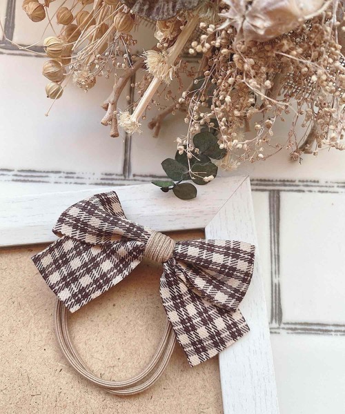 lulunoix/チェックリボンヘアゴム（ヘアゴム）｜CERCA（チェルカ）の