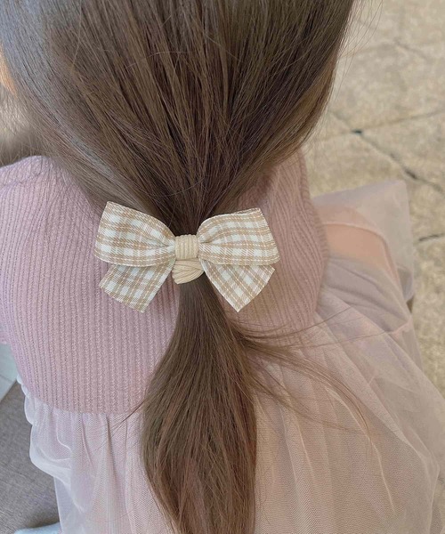 確認　ヘアゴム　ヘアリボン　1378　ふんわり　くま　チョコ 確認 ヘアゴム ヘアリボン 1378 ふんわり くま チョコ