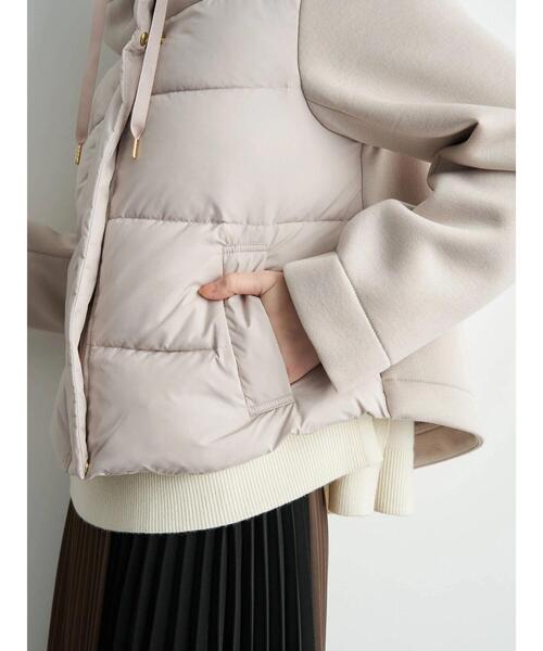 YECCA VECCA（イェッカヴェッカ）の「中綿×カットボンディングZIP