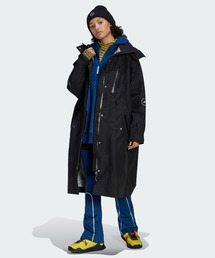 あだ　ステラマッカートニーゴアテックス　adidas フード付ロングコート adidas by Stella McCartney（アディダスバイステラ