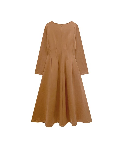 ADIRA（アディラ）の「ウエストタックウラキモウワンピ（ワンピース・レディース・チャコールグレー/オレンジ・MEDIUM）」の8枚目の写真