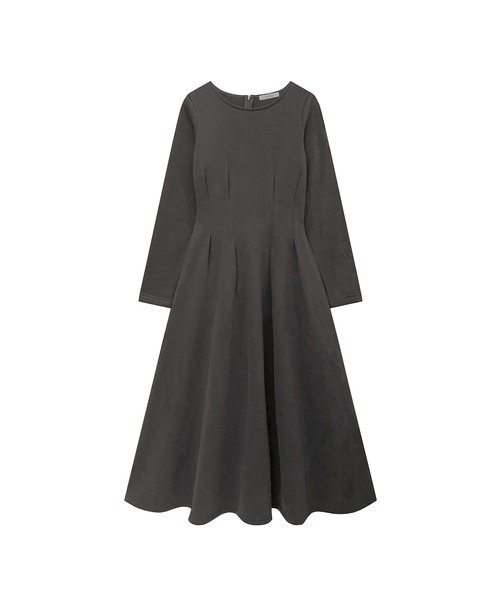 ADIRA（アディラ）の「ウエストタックウラキモウワンピ（ワンピース・レディース・チャコールグレー/オレンジ・MEDIUM）」の7枚目の写真