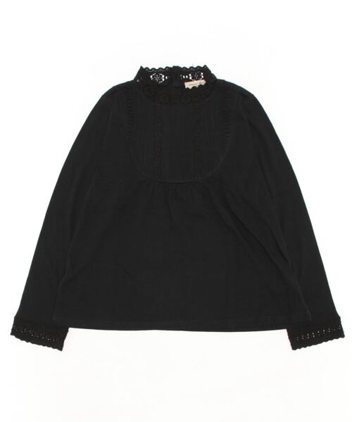 Samansa Mos2（サマンサ モスモス）の「スタンドレースカットソー（Tシャツ/カットソー・レディース・ブラック/オフホワイト/キナリ・ﾌﾘ-）」の3枚目の写真