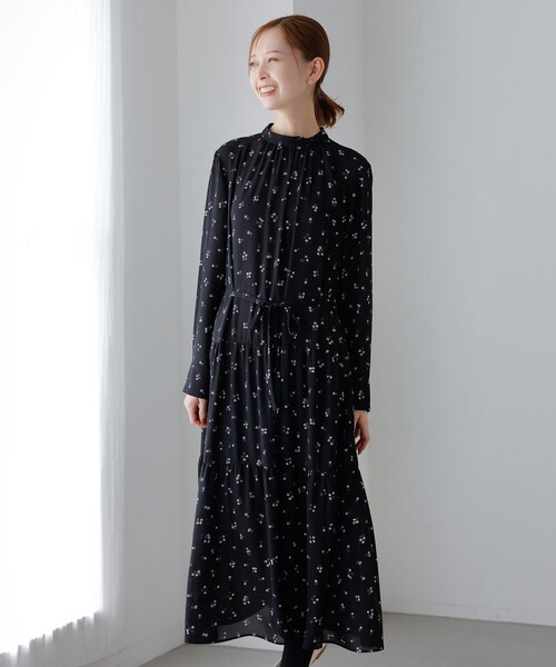 MACKINTOSH PHILOSOPHY 花柄 ブーケプリントワンピース MACKINTOSH PHILOSOPHY ワンピース ブーケプリントワンピース