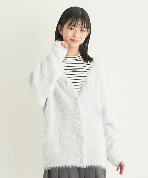 【完売品】シャギーカーディガン セール】シャギーニットカーディガン（カーディガン/ボレロ
