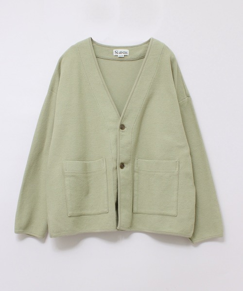 RNA-N（アールエヌエーエヌ）の「M2003 コットンニットカーディガン（カーディガン/ボレロ・レディース・セージグリーン/レディッシュグレー/スミクロ・MEDIUM）」の4枚目の写真