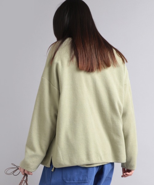 RNA-N（アールエヌエーエヌ）の「M2003 コットンニットカーディガン（カーディガン/ボレロ・レディース・セージグリーン/レディッシュグレー/スミクロ・MEDIUM）」の5枚目の写真