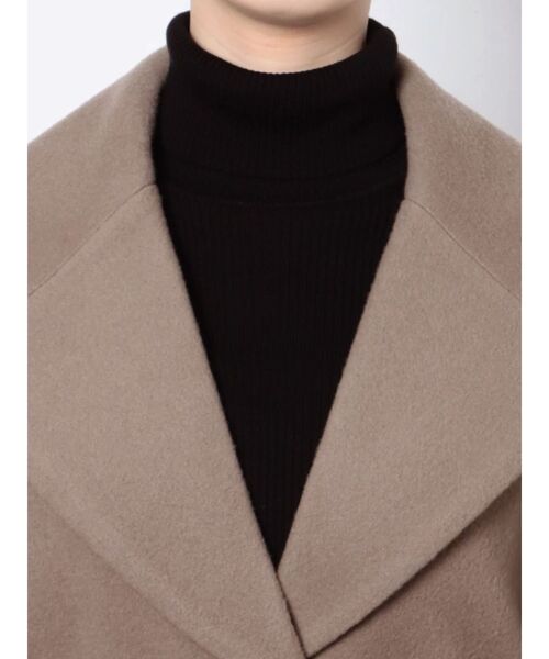 LAGUNAMOON(ラグナムーン)の「ショールカラーロングコート(その他アウター・レディース・ブラック/アイボリー/モカ・FREE)」の7枚目の写真