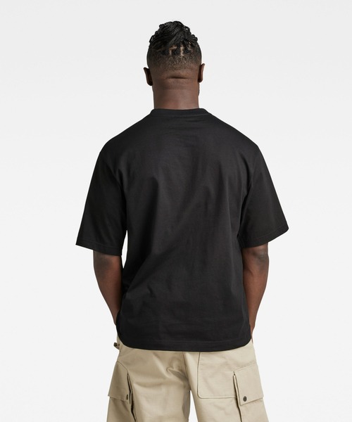 G-STAR（ジースター）の「UNISEX FOXY BOXY T-SHIRT/グラフィック/ロゴT/オーバーサイズ/ビッグシルエット（Tシャツ/カットソー・メンズ・ホワイト/ダークブラック/ホワイト系その他/ネイビー・LARGE/MEDIUM/SMALL/X-LARGE/X-SMALL/XX-SMALL）」の7枚目の写真