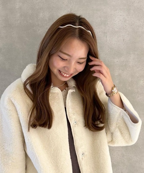 flower（フラワー）の「ウェービーパールカチューシャ（カチューシャ・レディース・アイボリー・FREE）」の11枚目の写真