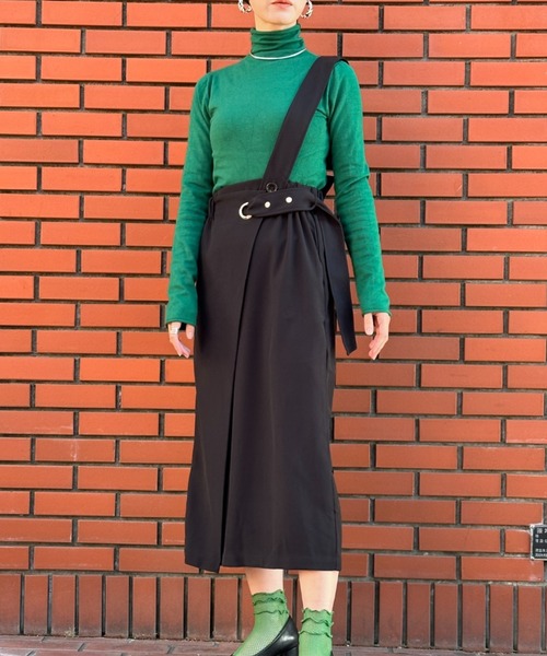 deux amour（ドゥーザムール）の「ワンショルダーロングスカート（スカート・レディース・ライトグレー/ブラック・MEDIUM）」の13枚目の写真