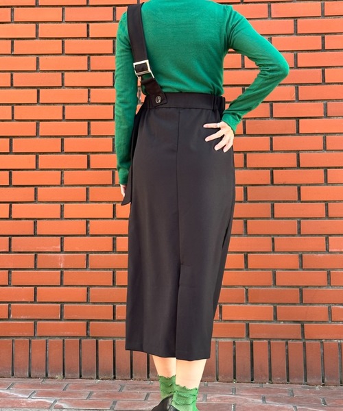 deux amour（ドゥーザムール）の「ワンショルダーロングスカート（スカート・レディース・ライトグレー/ブラック・MEDIUM）」の15枚目の写真