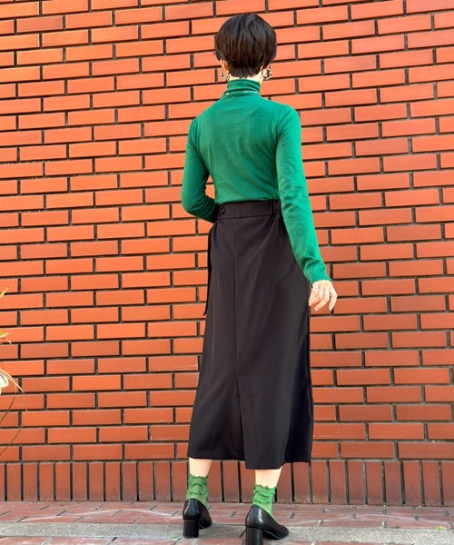 deux amour（ドゥーザムール）の「ワンショルダーロングスカート（スカート・レディース・ライトグレー/ブラック・MEDIUM）」の16枚目の写真