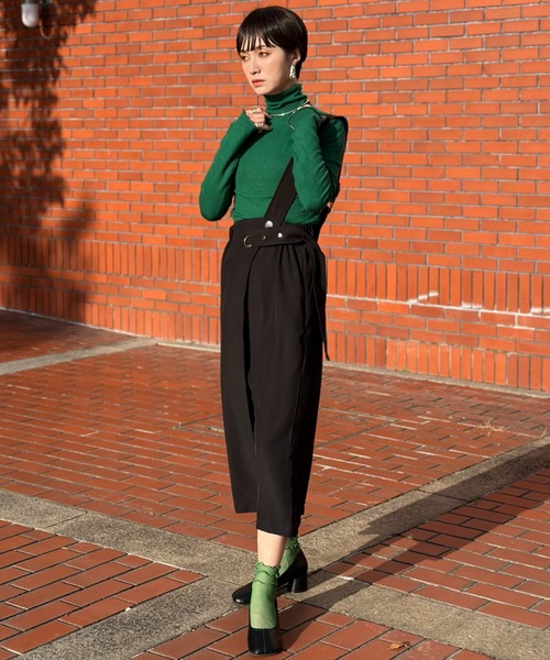 deux amour（ドゥーザムール）の「ワンショルダーロングスカート（スカート・レディース・ライトグレー/ブラック・MEDIUM）」の3枚目の写真