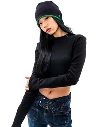 【RUNNING HIGH 】クロップ モックネック スリム トップ / CROP MOCK NECK SLIM TOP