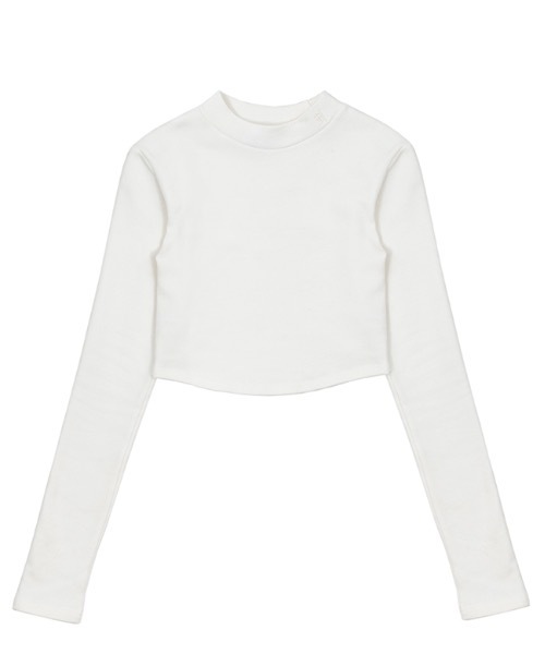 runningHIGH（ランニングハイ）の「【RUNNING HIGH 】クロップ モックネック スリム トップ / CROP MOCK