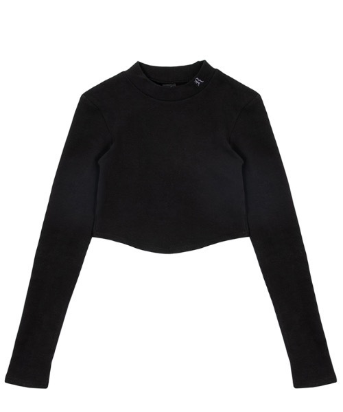 runningHIGH（ランニングハイ）の「【RUNNING HIGH 】クロップ モックネック スリム トップ / CROP MOCK