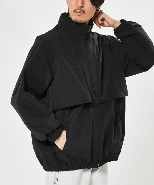 EDIFICE(エディフィス)の「【LA BOUCLE / ラブークル】スタンドショートブルゾン コットン/ナイロン(その他アウター・メンズ・ブラック・1/2)」の11枚目の写真