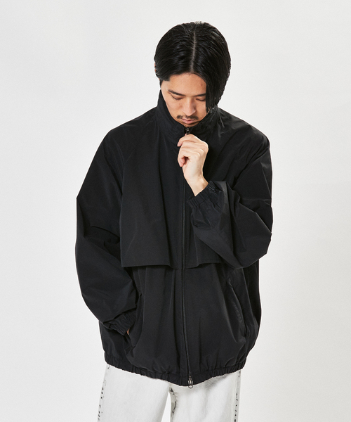 EDIFICE(エディフィス)の「【LA BOUCLE / ラブークル】スタンドショートブルゾン コットン/ナイロン(その他アウター・メンズ・ブラック・1/2)」の12枚目の写真