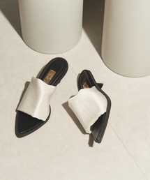 GRISE | GRISE 5cmポインテッドソフトサテンミュールサンダル(サンダル)