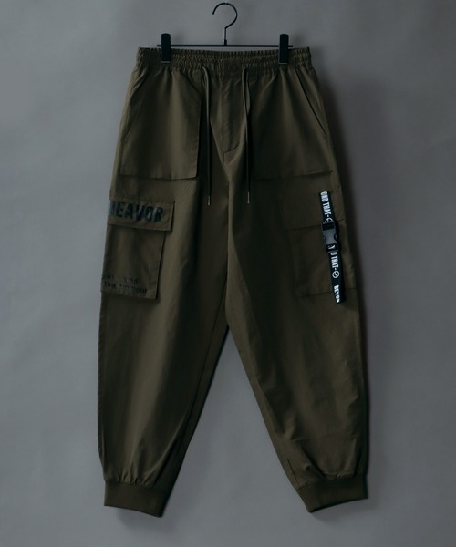 Tech design nylon buckle cargo Jogger Pants/テックデザイン ナイロン バックル カーゴ ミリタリー ジョガーパンツ