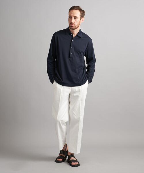 SOVEREIGN（ソブリン）の「＜SOVEREIGN＞ コットン プルオーバーシャツ（Tシャツ/カットソー・メンズ・ホワイト/ブラック/ネイビー・S/M/L/XL）」の9枚目の写真