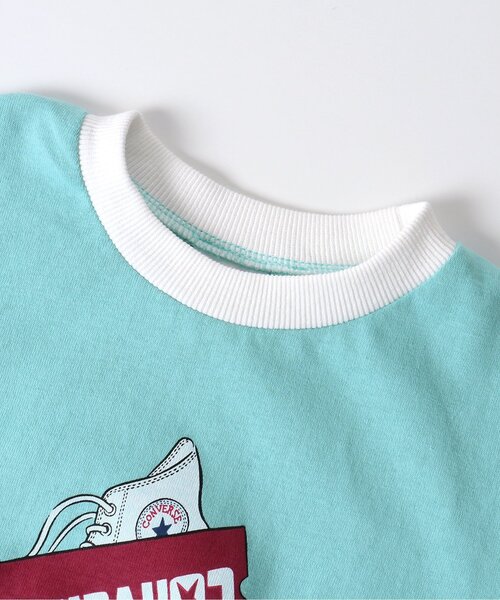 CONVERSE（コンバース）の「CONVERSE 5色3柄Tシャツ（Tシャツ/カットソー・キッズ・ピンク/レインボー/ミント/サックスブルー/オフホワイト・80/90/100/110/120/130/140）」の13枚目の写真
