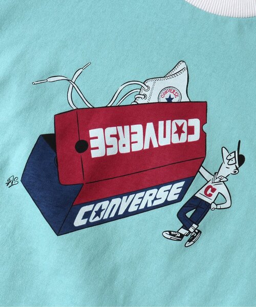 CONVERSE（コンバース）の「CONVERSE 5色3柄Tシャツ（Tシャツ/カットソー・キッズ・ピンク/レインボー/ミント/サックスブルー/オフホワイト・80/90/100/110/120/130/140）」の14枚目の写真