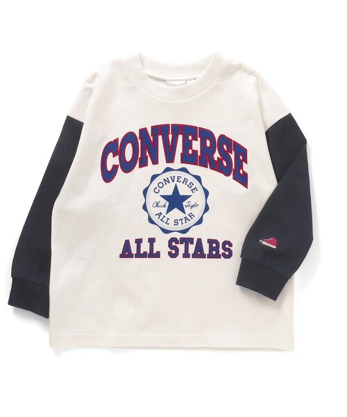 CONVERSE（コンバース）の「CONVERSE 5色3柄Tシャツ（Tシャツ/カットソー・キッズ・ピンク/レインボー/ミント/サックスブルー/オフホワイト・80/90/100/110/120/130/140）」の22枚目の写真