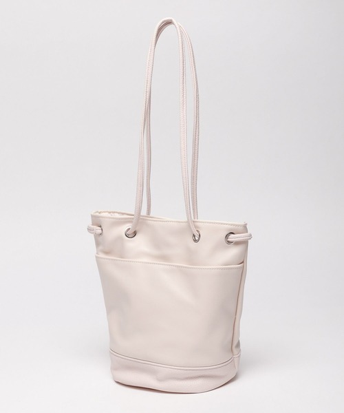 LAKOLE（ラコレ）の「2WAY巾着ショルダーバッグ / 177591（ショルダーバッグ・メンズ・ブラック/チャコールグレー/オフホワイト・FREE）」の20枚目の写真