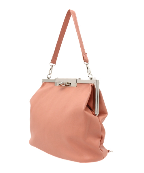 OUTLET（アウトレット）の「【mystic】ガマ口BAG（ショルダーバッグ・レディース・アイボリー/ピンク・FREE）」の3枚目の写真