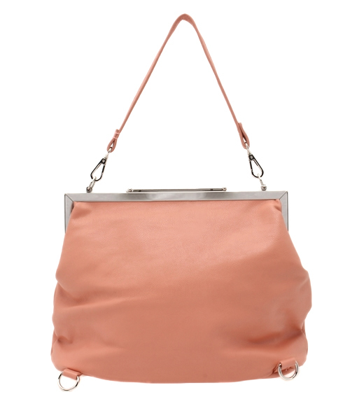 OUTLET（アウトレット）の「【mystic】ガマ口BAG（ショルダーバッグ・レディース・アイボリー/ピンク・FREE）」の4枚目の写真