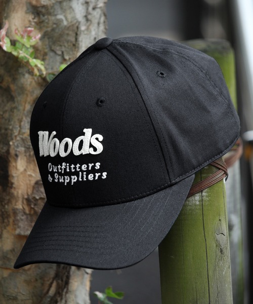 90s WOODS ウッズ KP CAPS アウトドア 6パネルキャップ レア 90s WOODS ウッズ KP CAPS アウトドア 6パネルキャップ レア