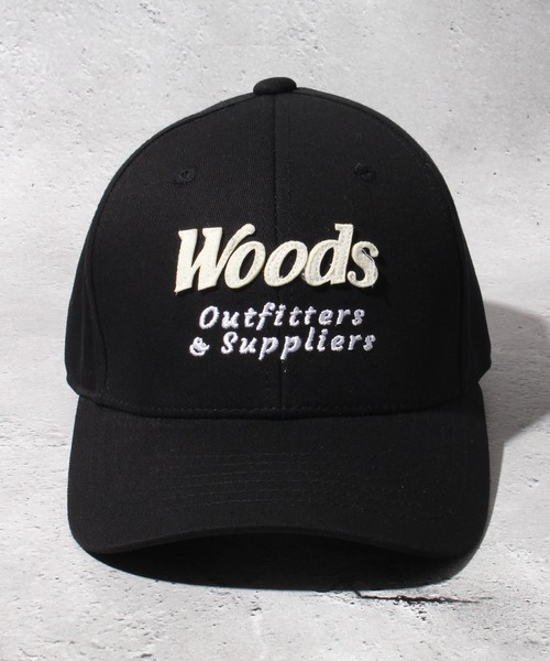 90s WOODS ウッズ KP CAPS アウトドア 6パネルキャップ レア 90s WOODS ウッズ KP CAPS アウトドア 6パネルキャップ レア